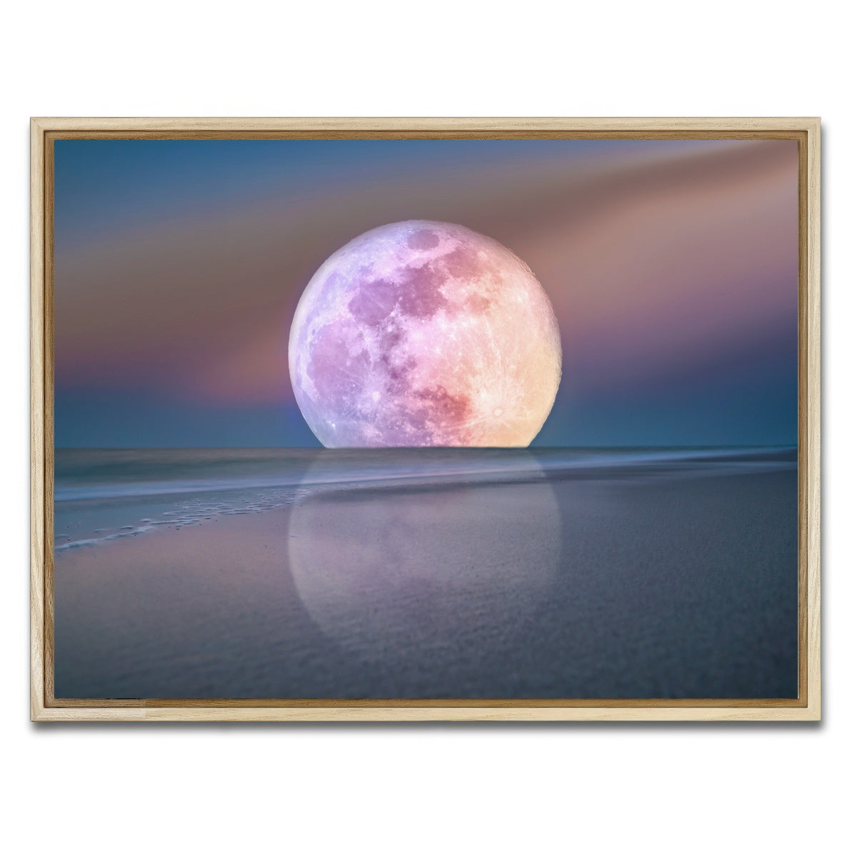 AUTO-MOCKUP WHITE | Moon Rise | 1 Piece | Natural Framed Canvas | group=4x3