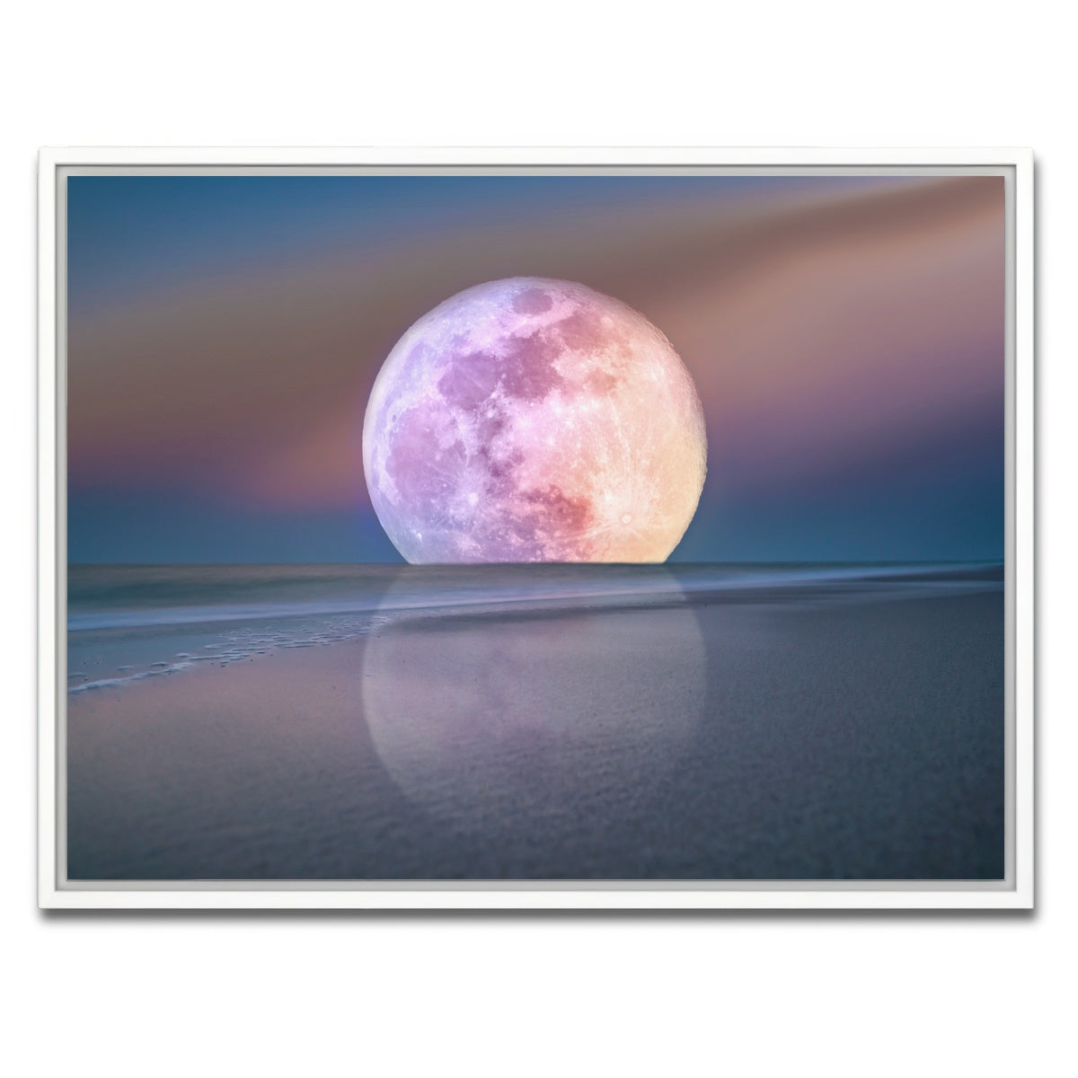 AUTO-MOCKUP WHITE | Moon Rise | 1 Piece | White Framed Canvas | group=4x3