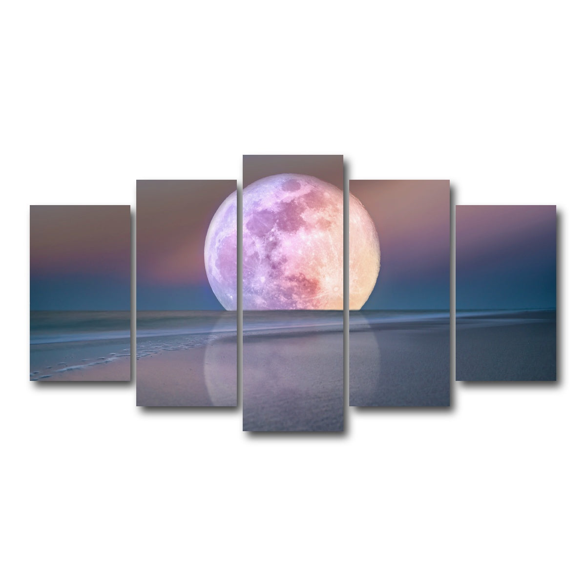 AUTO-MOCKUP WHITE | Moon Rise | 5 Piece | Gallery Wrap Canvas | group=5_normal