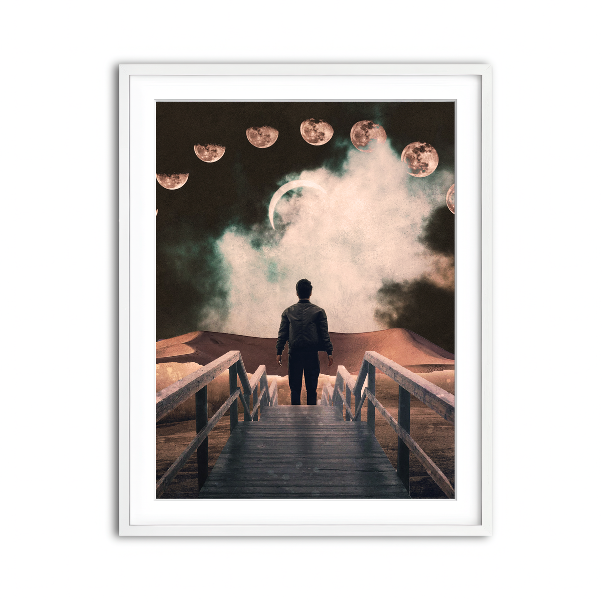 Framed Print 3x4 White