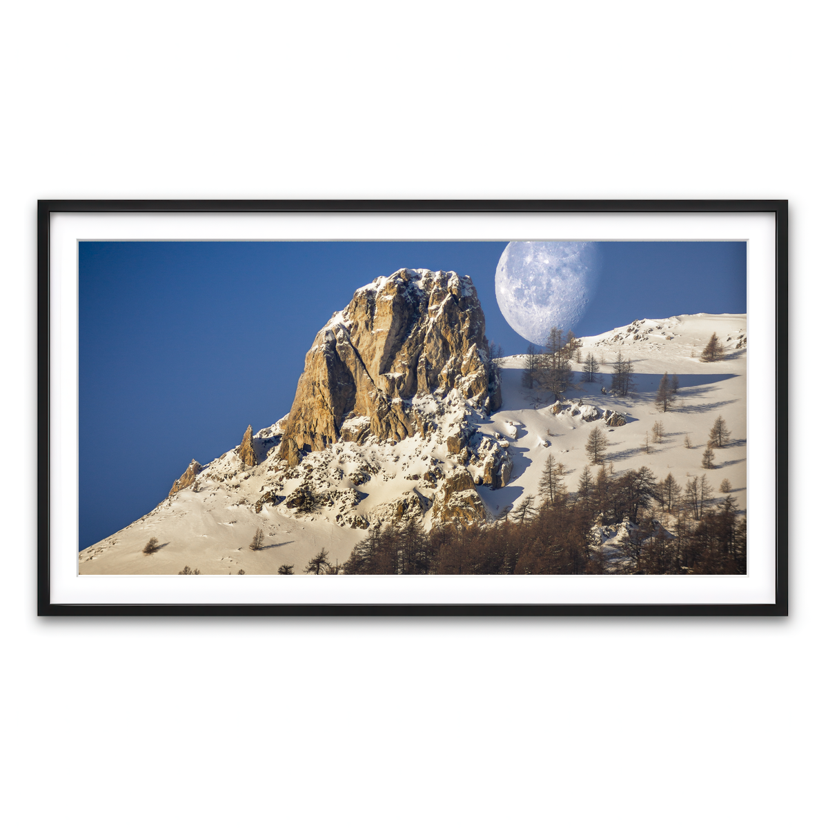 Framed Print 2x1 Black