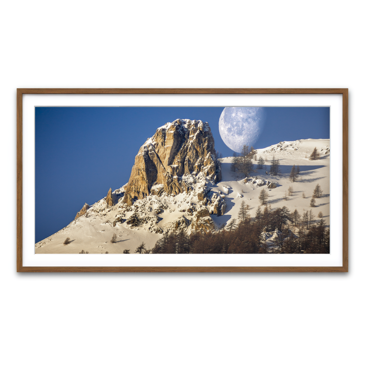 Framed Print 2x1 Walnut