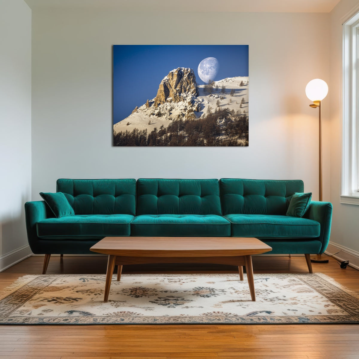 AUTO-MOCKUP ROOM | Moon and mountain