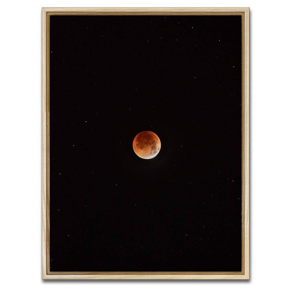 AUTO-MOCKUP WHITE | Moon in the shadow | 1 Piece | Natural Framed Canvas | group=3x4