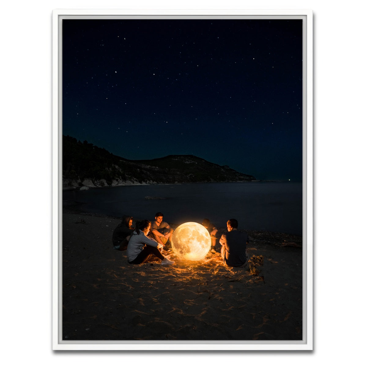 AUTO-MOCKUP WHITE | Moonlight | 1 Piece | White Framed Canvas | group=3x4