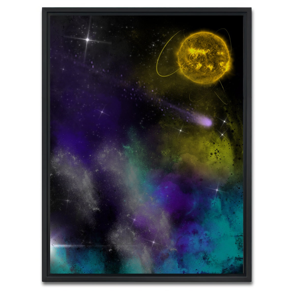 AUTO-MOCKUP WHITE | Moons | 1 Piece | Black Framed Canvas | group=3x4