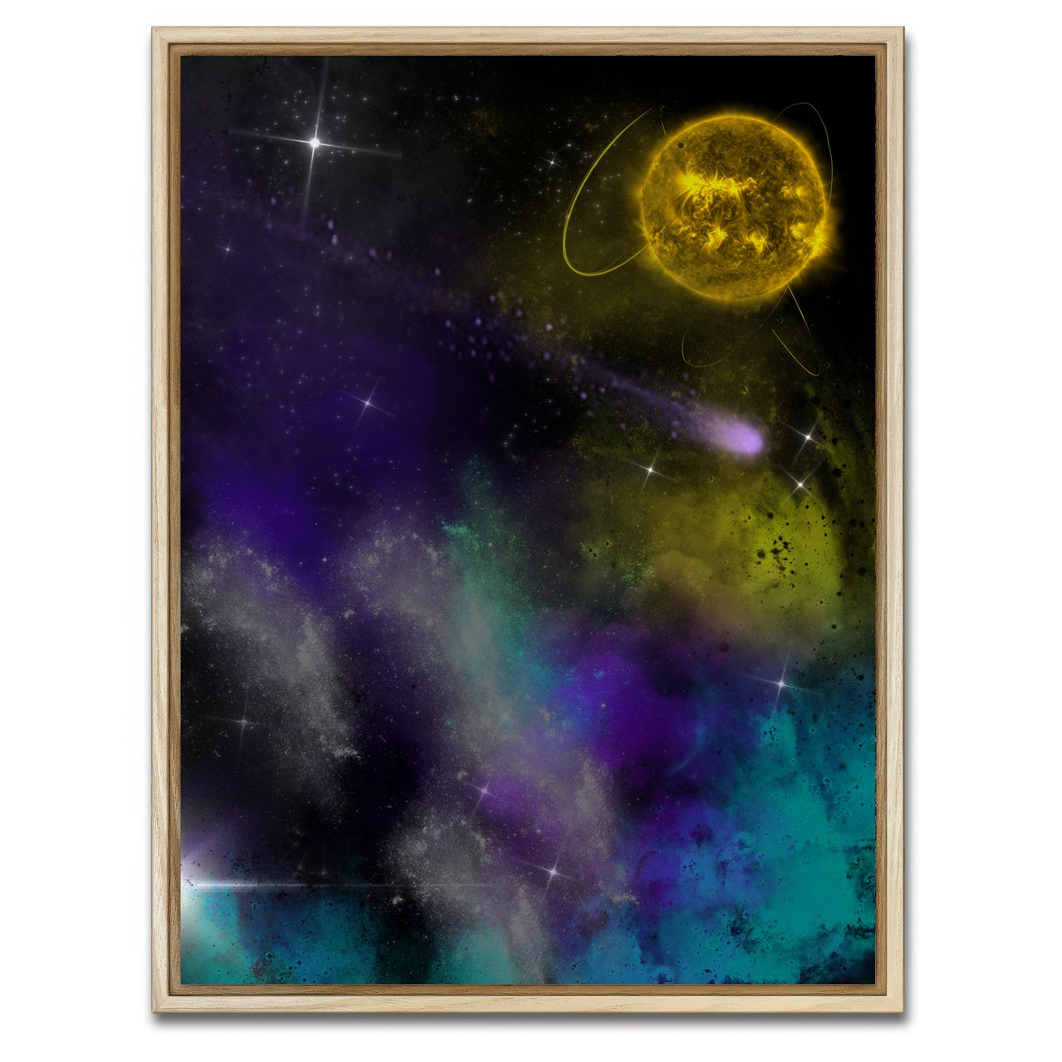 AUTO-MOCKUP WHITE | Moons | 1 Piece | Natural Framed Canvas | group=3x4