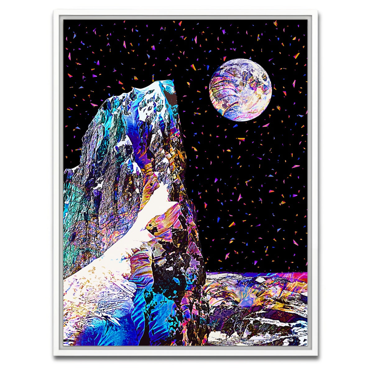 AUTO-MOCKUP WHITE | Moonscape 10 | 1 Piece | White Framed Canvas | group=3x4