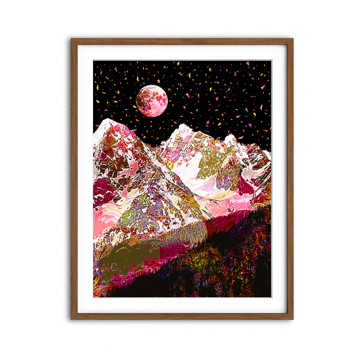 Framed Print 3x4 Walnut