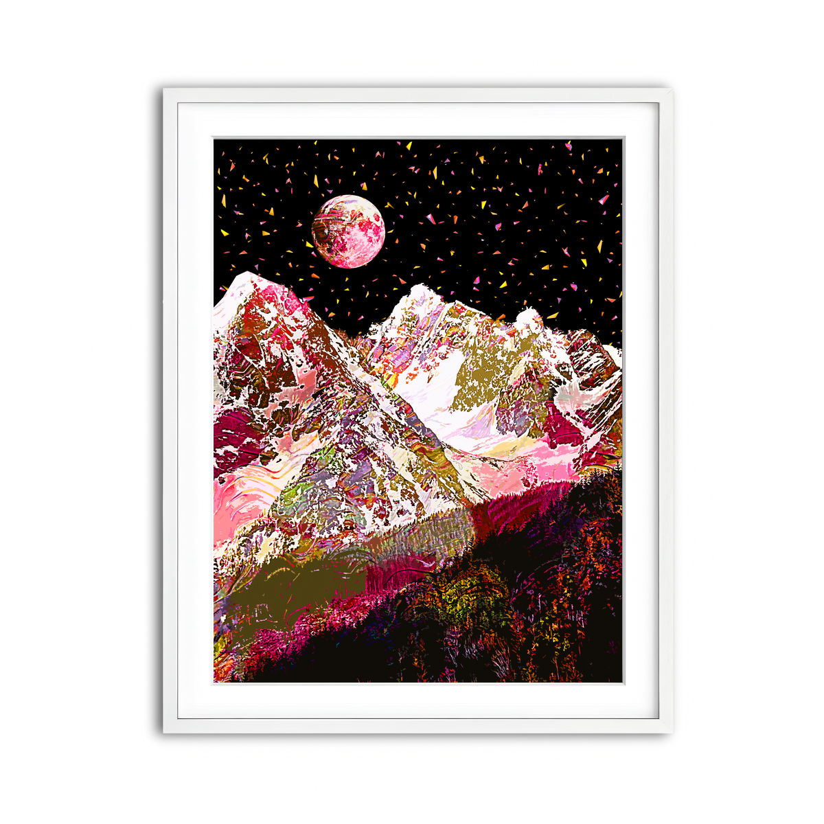 Framed Print 3x4 White