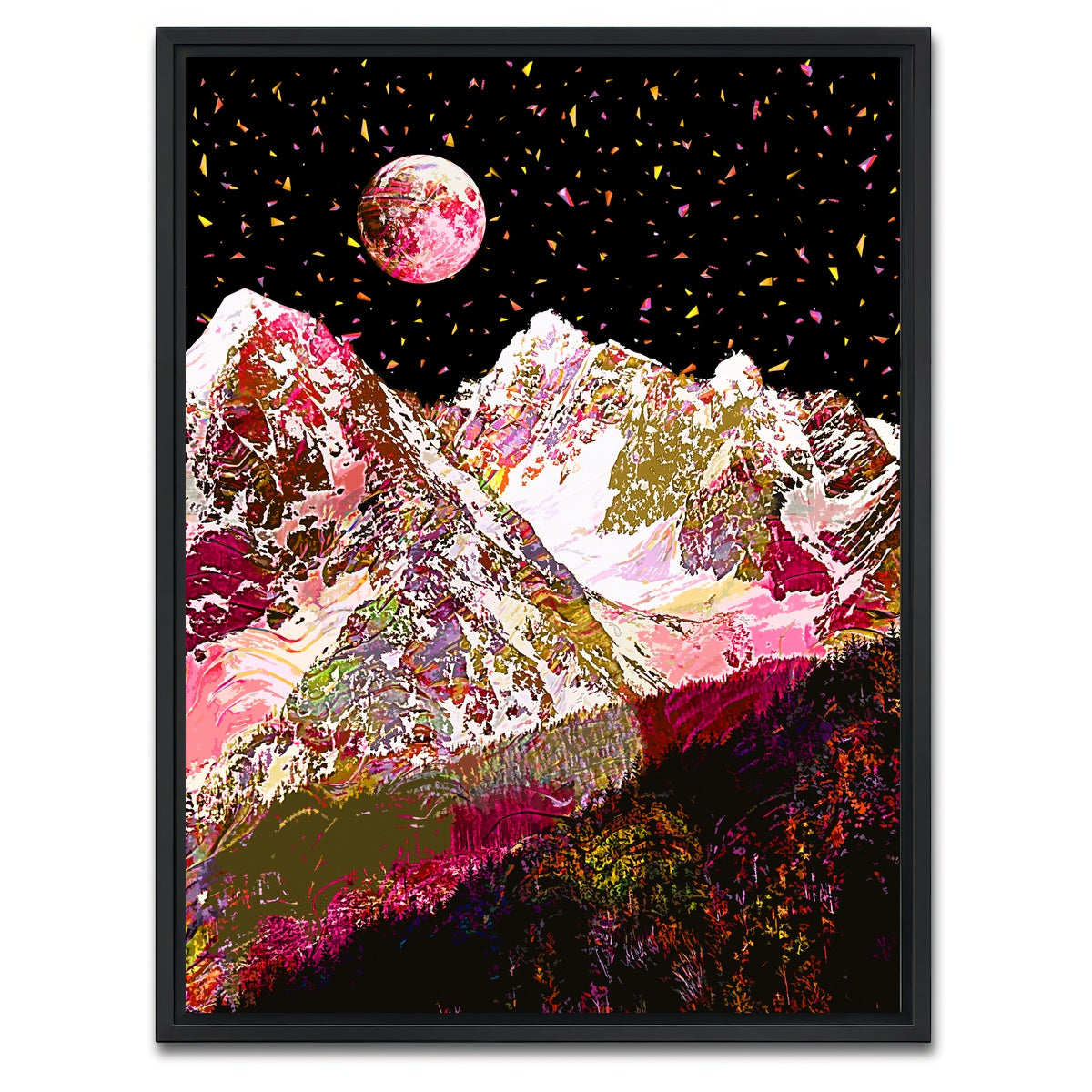 AUTO-MOCKUP WHITE | Moonscape 16 | 1 Piece | Black Framed Canvas | group=3x4