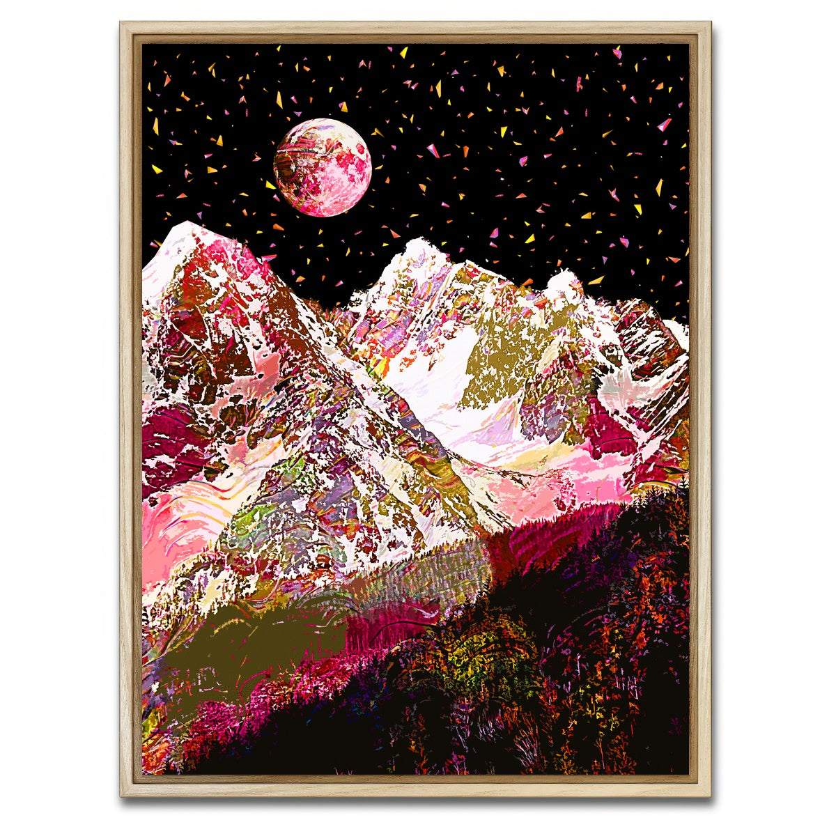 AUTO-MOCKUP WHITE | Moonscape 16 | 1 Piece | Natural Framed Canvas | group=3x4