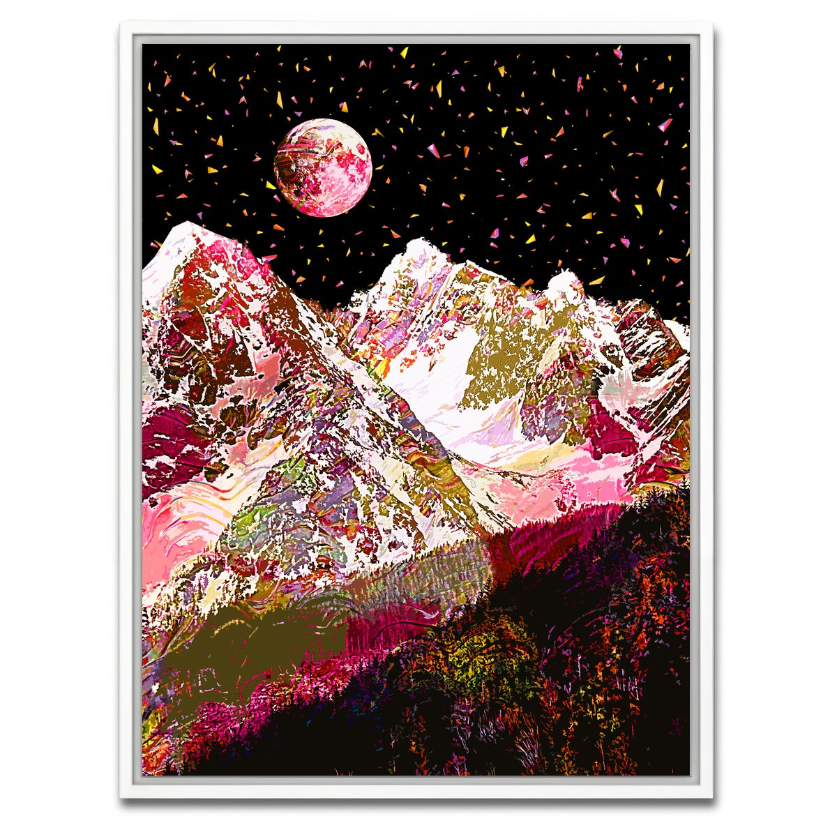 AUTO-MOCKUP WHITE | Moonscape 16 | 1 Piece | White Framed Canvas | group=3x4