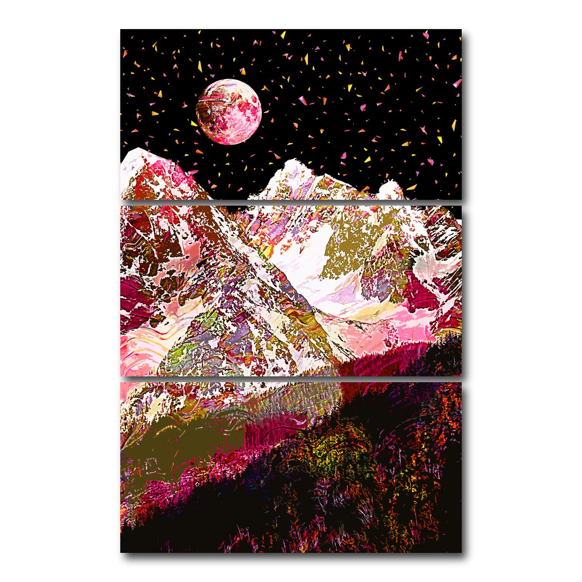 AUTO-MOCKUP WHITE | Moonscape 16 | 3 Piece | Gallery Wrap Canvas | group=12x24_stacked