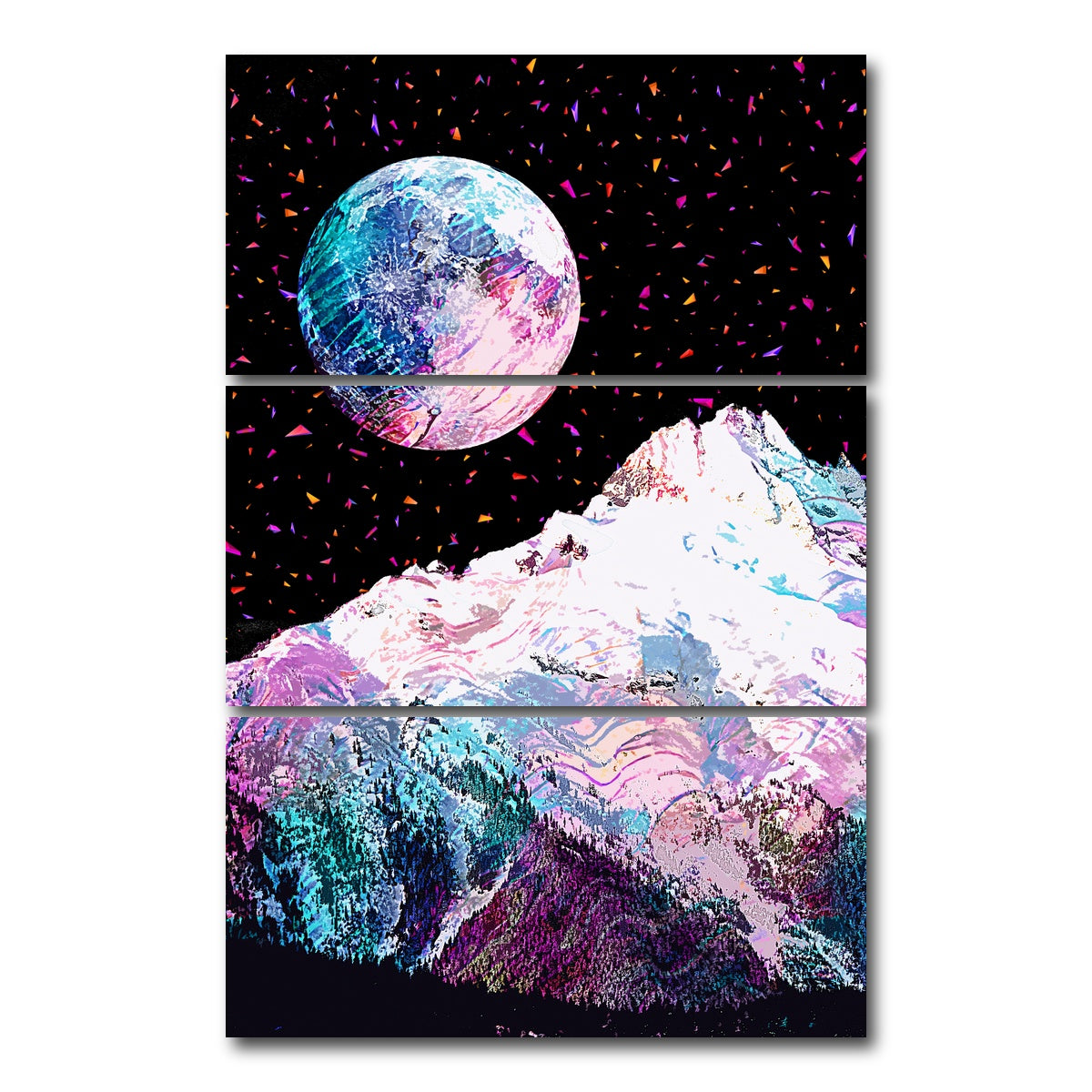 AUTO-MOCKUP WHITE | Moonscape 17 | 3 Piece | Gallery Wrap Canvas | group=12x24_stacked
