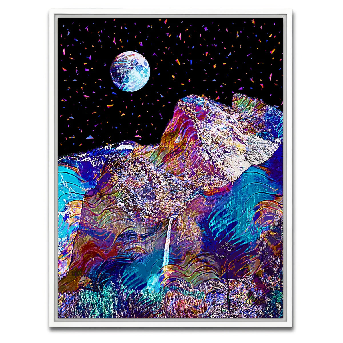 AUTO-MOCKUP WHITE | Moonscape 19 | 1 Piece | White Framed Canvas | group=3x4