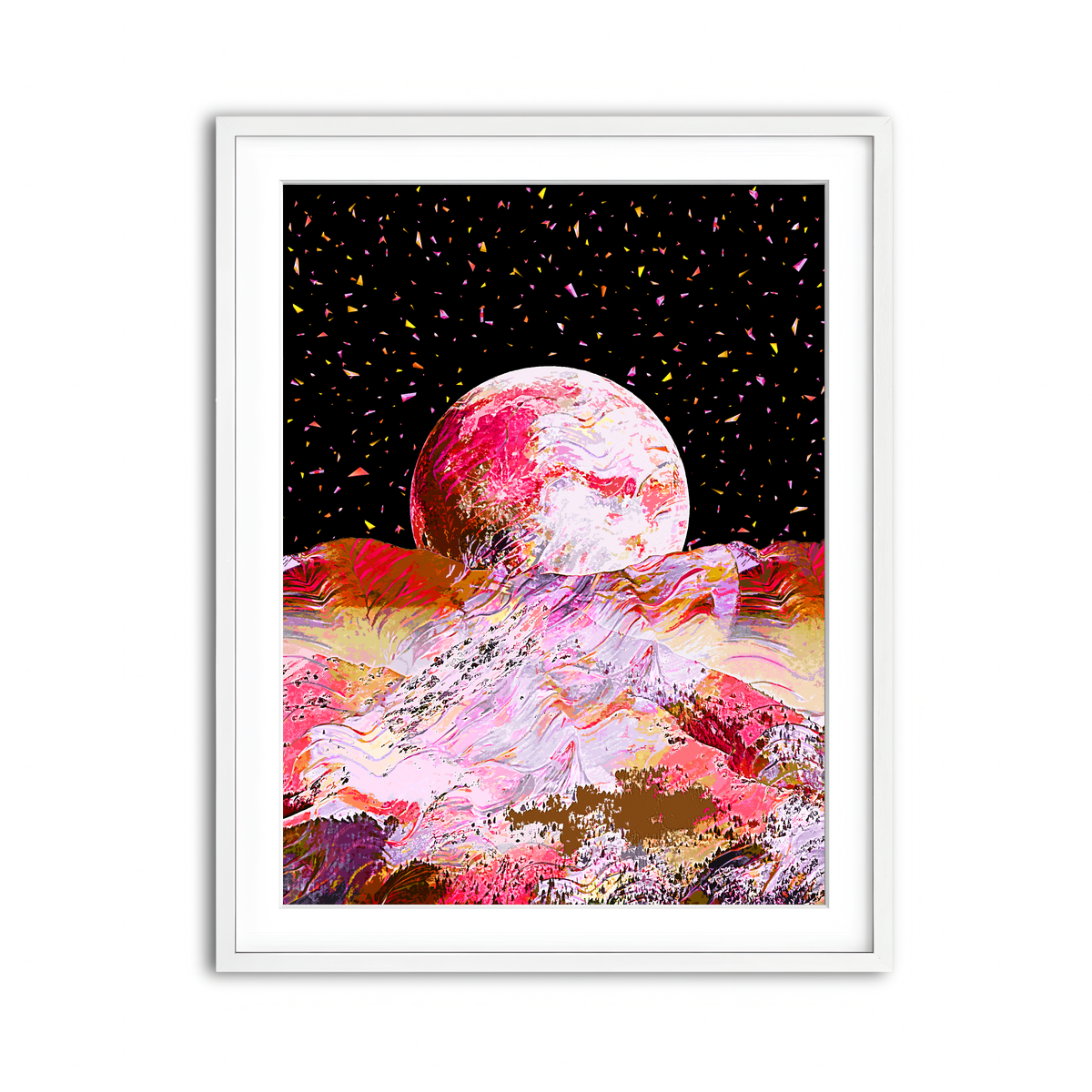 Framed Print 3x4 White