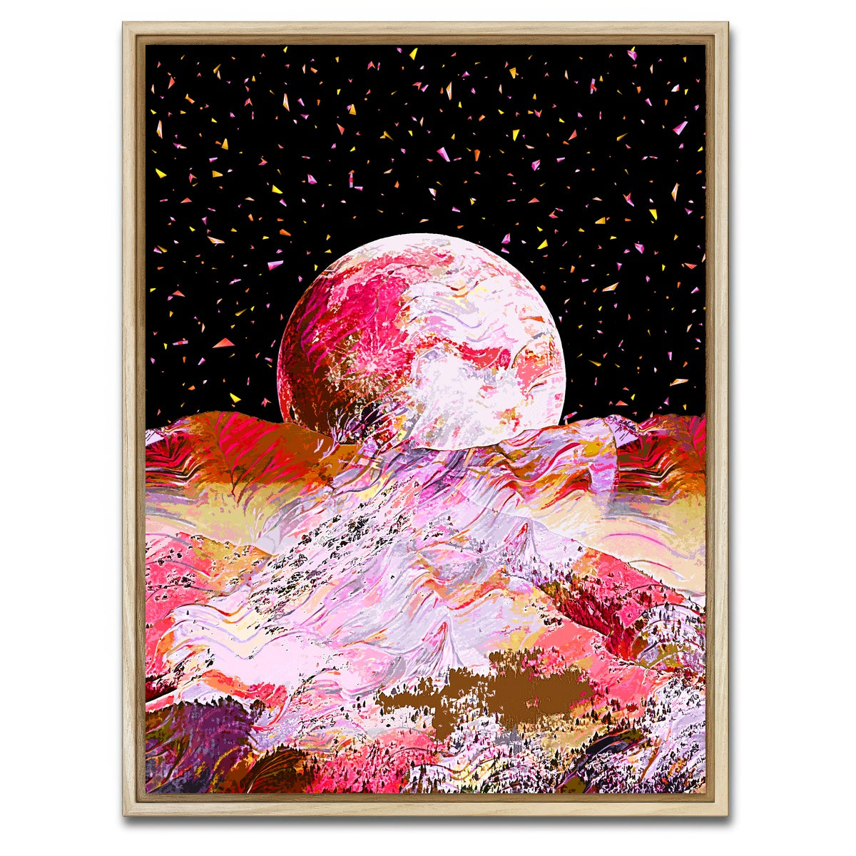 AUTO-MOCKUP WHITE | Moonscape 2 | 1 Piece | Natural Framed Canvas | group=3x4