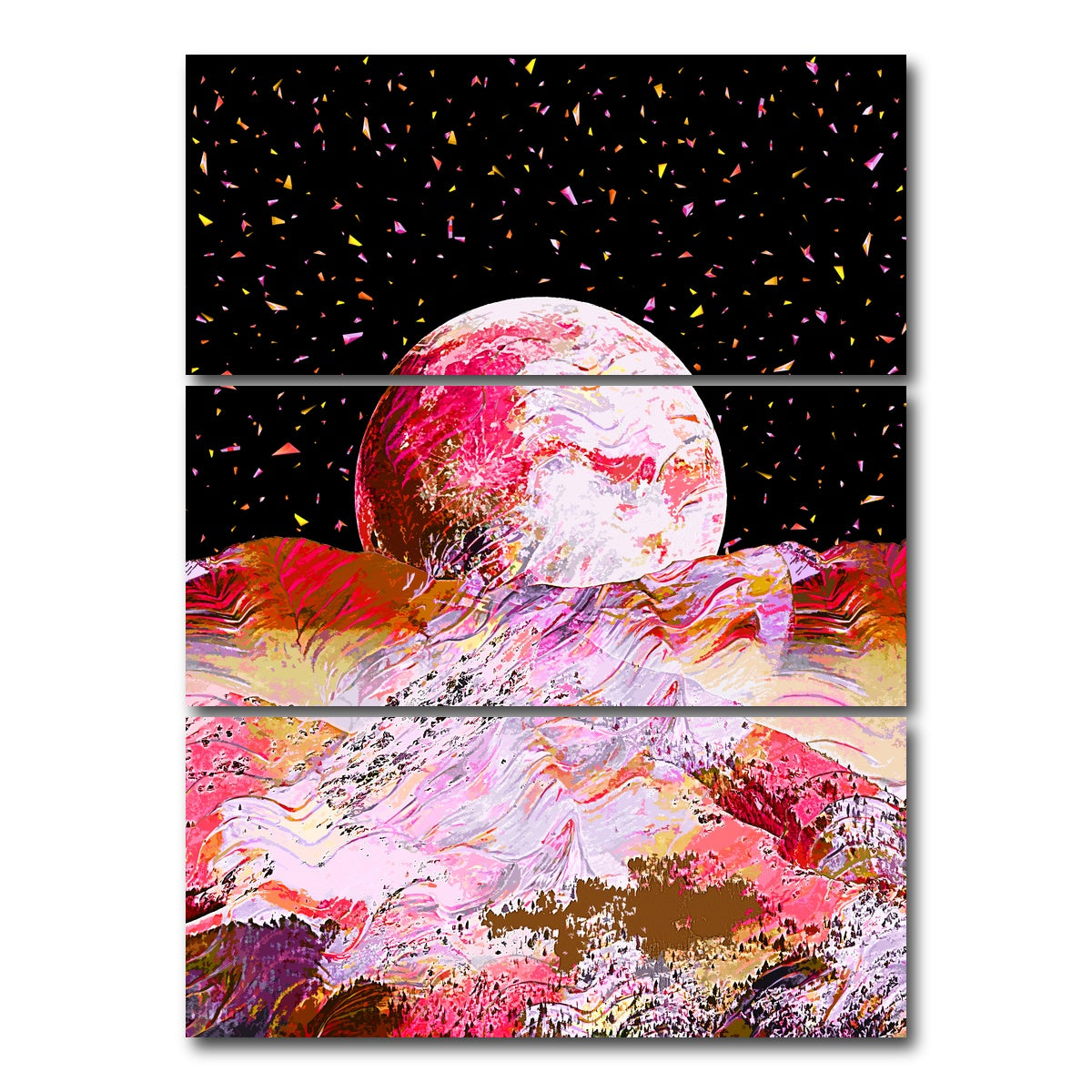 AUTO-MOCKUP WHITE | Moonscape 2 | 3 Piece | Gallery Wrap Canvas | group=8x18_stacked