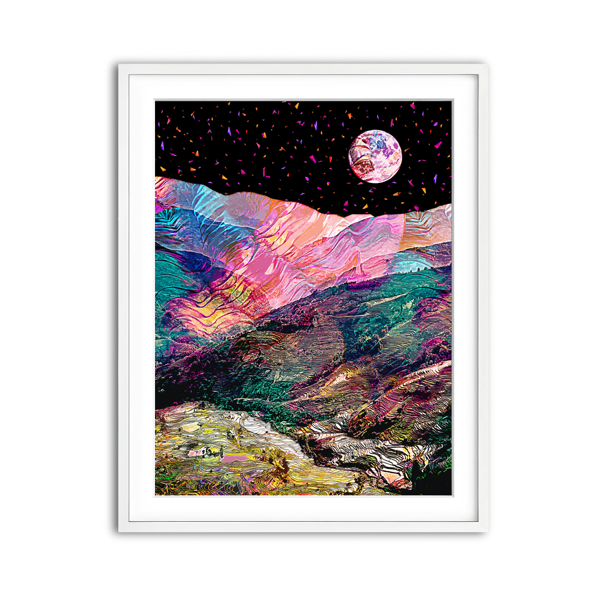 Framed Print 3x4 White