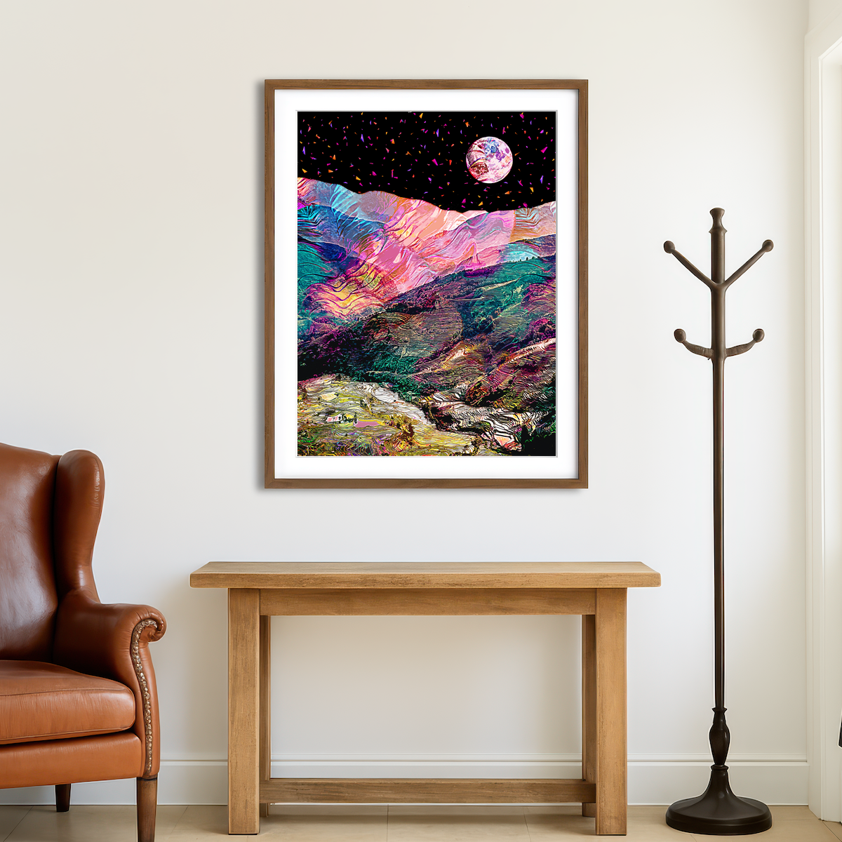 AUTO-MOCKUP ROOM | Moonscape 3 Wall Art
