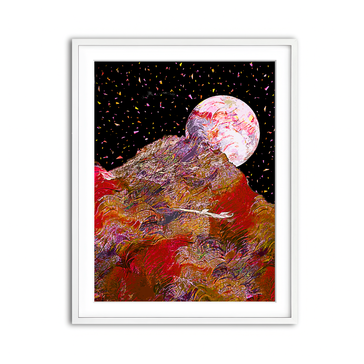 Framed Print 3x4 White