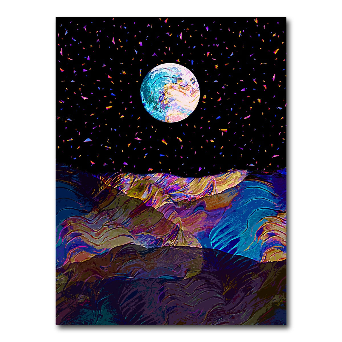 AUTO-MOCKUP WHITE | Moonscape 5 | 1 Piece | Gallery Wrap Canvas | group=3x4