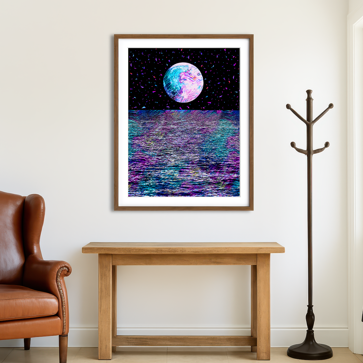 AUTO-MOCKUP ROOM | Moonscape 9 Wall Art