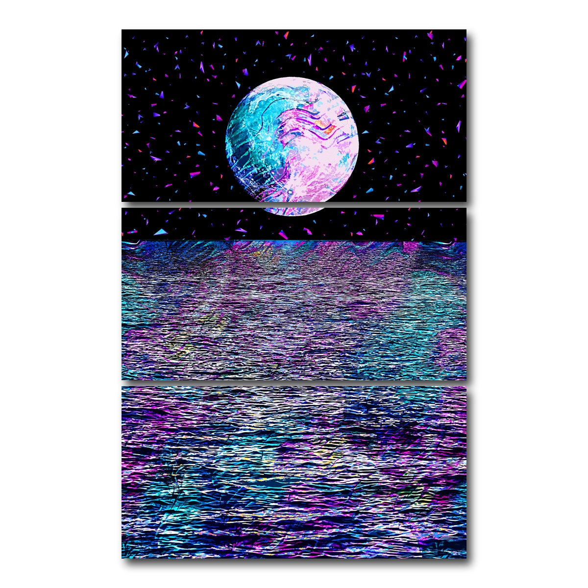 AUTO-MOCKUP WHITE | Moonscape 9 | 3 Piece | Gallery Wrap Canvas | group=12x24_stacked