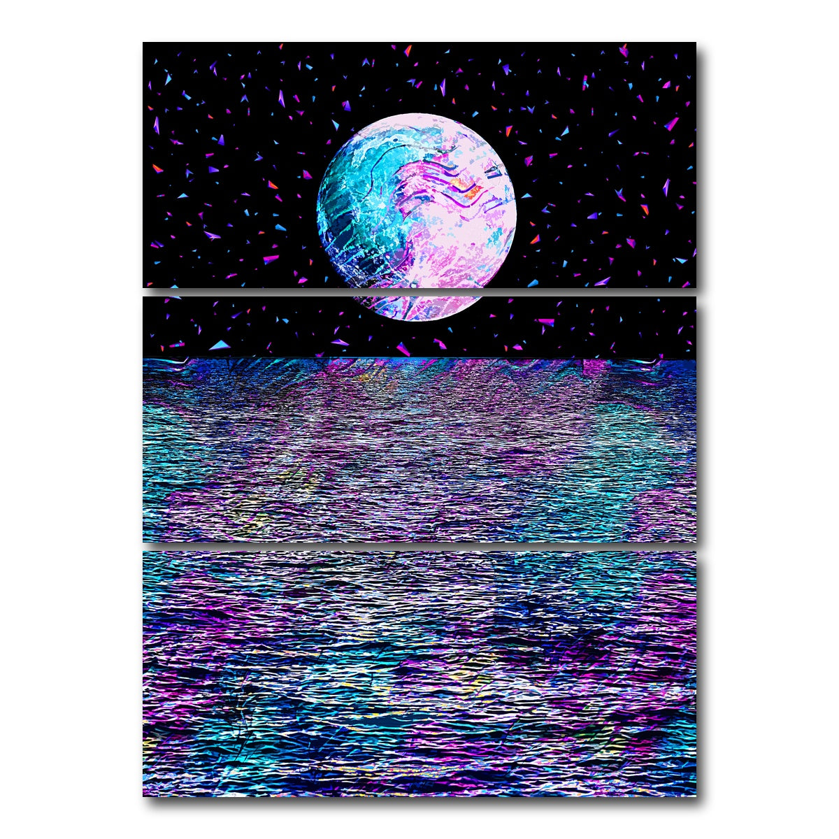 AUTO-MOCKUP WHITE | Moonscape 9 | 3 Piece | Gallery Wrap Canvas | group=8x18_stacked