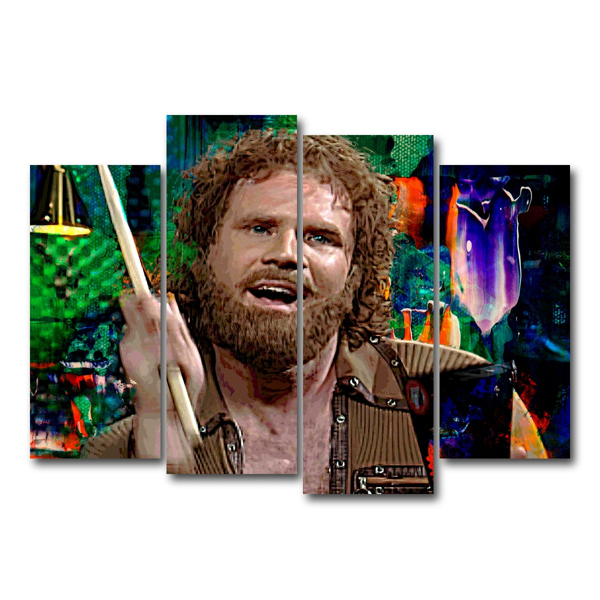 AUTO-MOCKUP WHITE | More Cowbell | 4 Piece | Gallery Wrap Canvas | group=4_normal