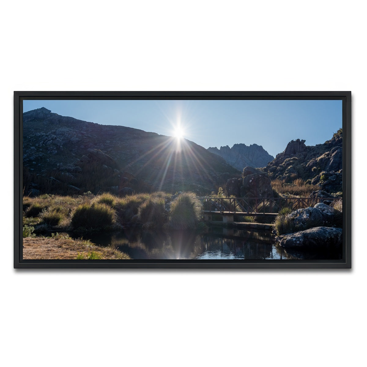 AUTO-MOCKUP WHITE | Morning - Itatiaia National Park Brazil | 1 Piece | Black Framed Canvas | group=2x1