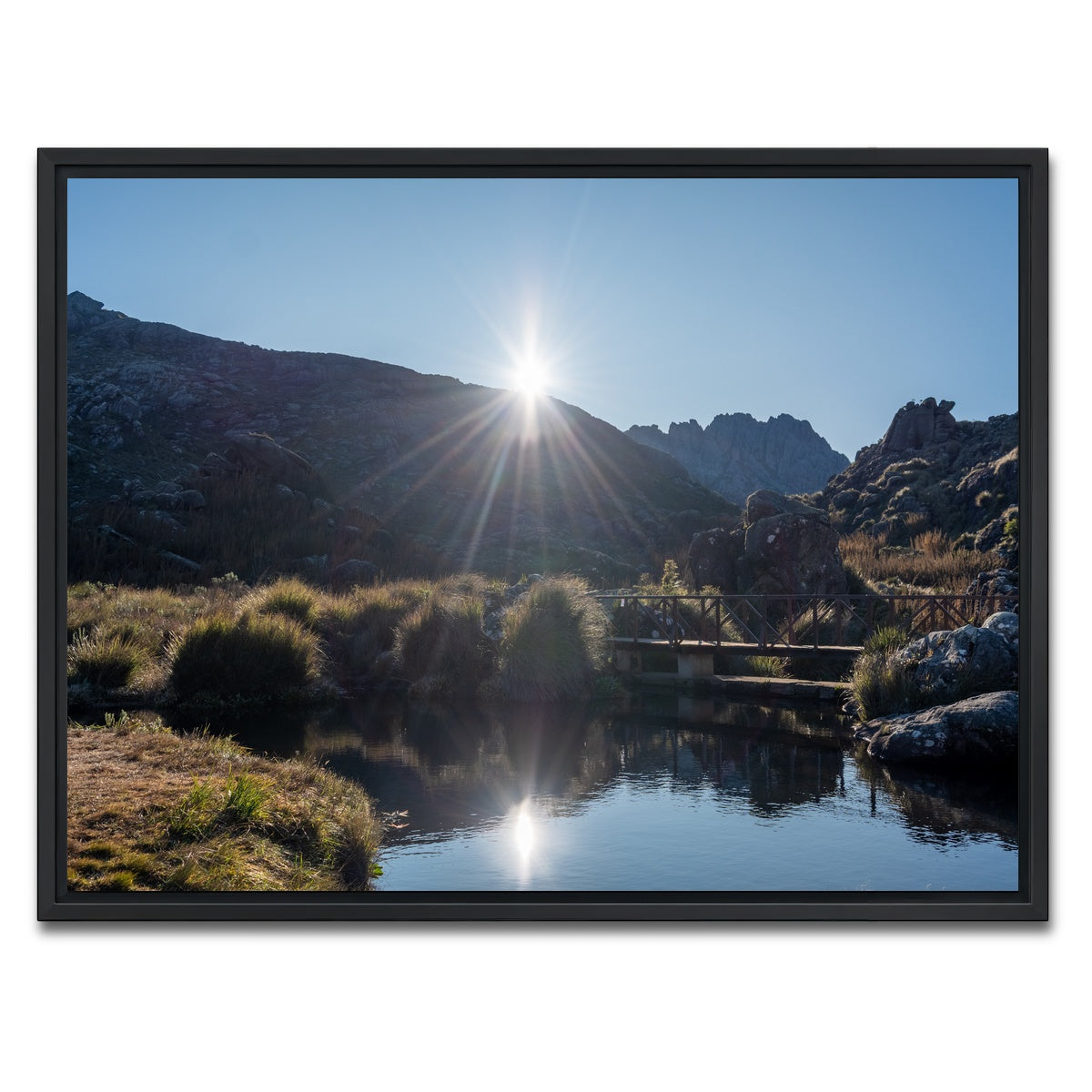 AUTO-MOCKUP WHITE | Morning - Itatiaia National Park Brazil | 1 Piece | Black Framed Canvas | group=4x3
