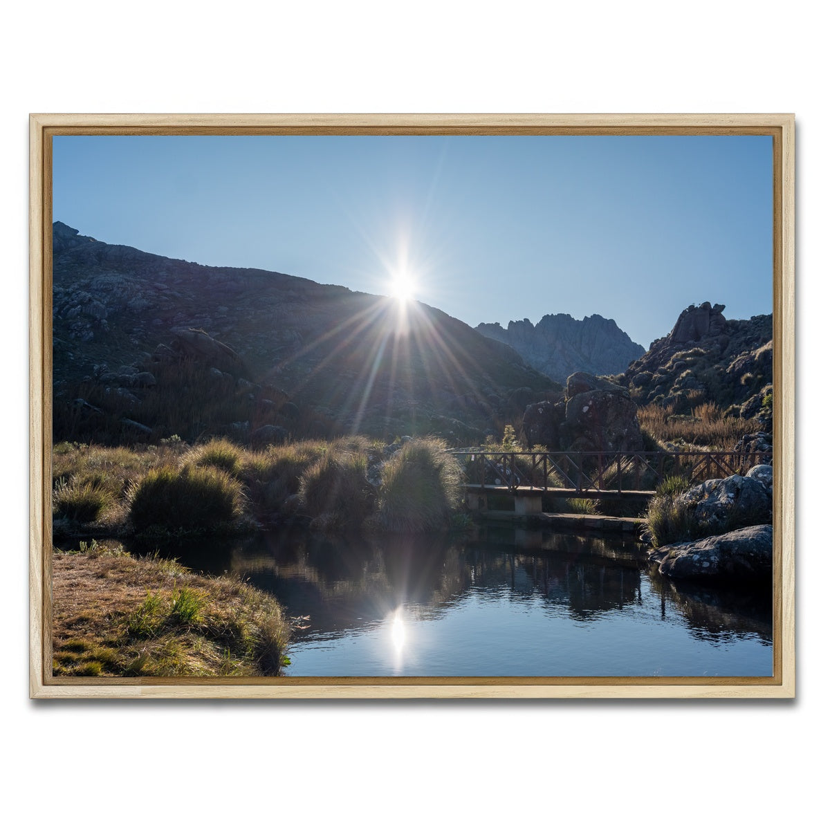 AUTO-MOCKUP WHITE | Morning - Itatiaia National Park Brazil | 1 Piece | Natural Framed Canvas | group=4x3