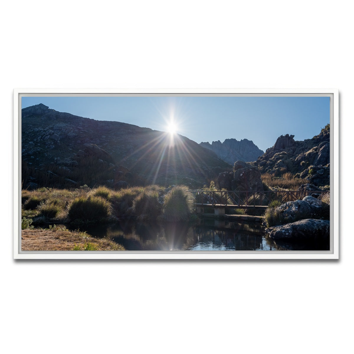 AUTO-MOCKUP WHITE | Morning - Itatiaia National Park Brazil | 1 Piece | White Framed Canvas | group=2x1