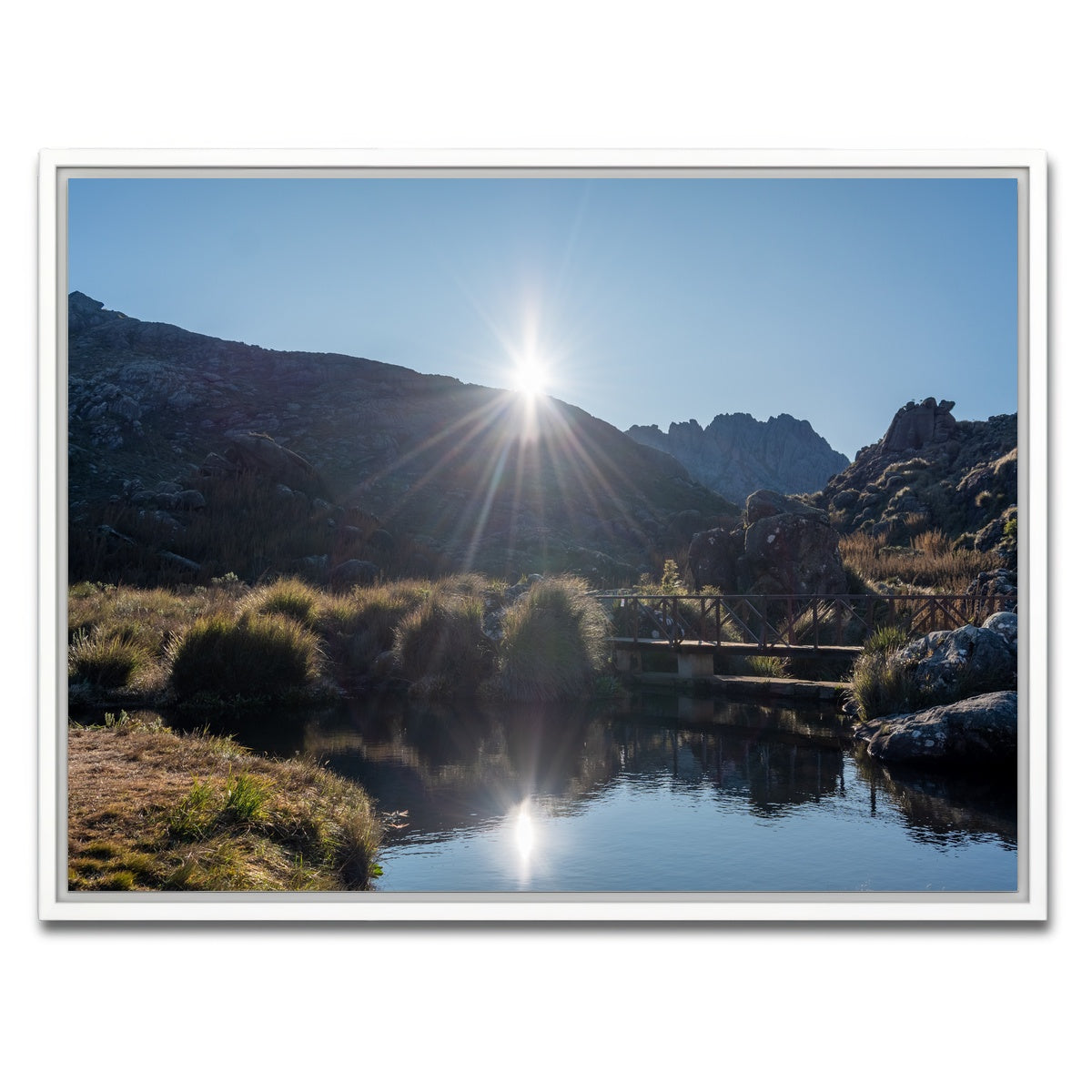 AUTO-MOCKUP WHITE | Morning - Itatiaia National Park Brazil | 1 Piece | White Framed Canvas | group=4x3