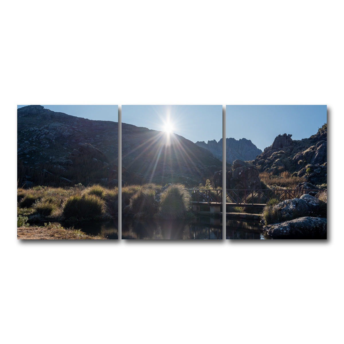 AUTO-MOCKUP WHITE | Morning - Itatiaia National Park Brazil | 3 Piece | Gallery Wrap Canvas | group=18x24
