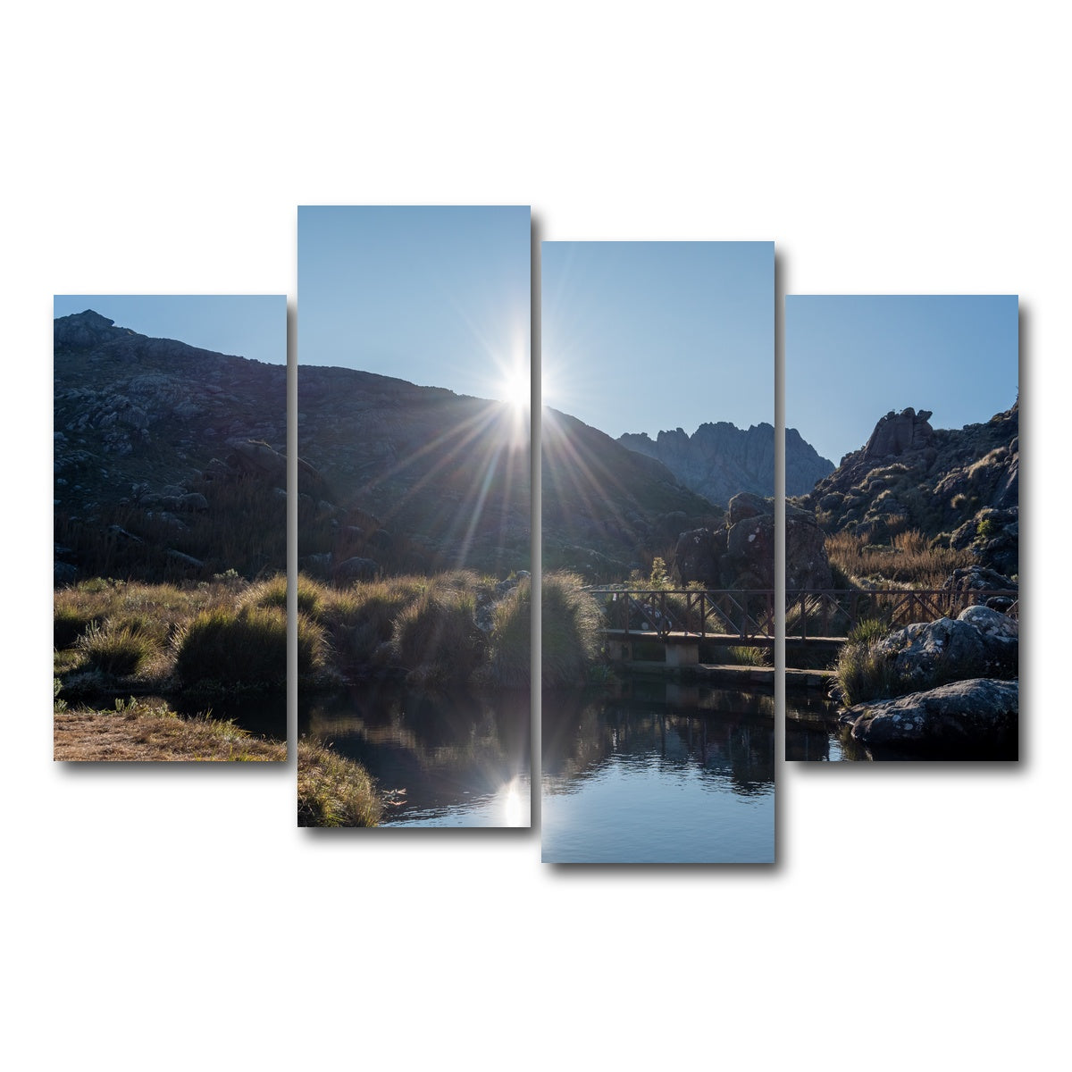 AUTO-MOCKUP WHITE | Morning - Itatiaia National Park Brazil | 4 Piece | Gallery Wrap Canvas | group=4_short
