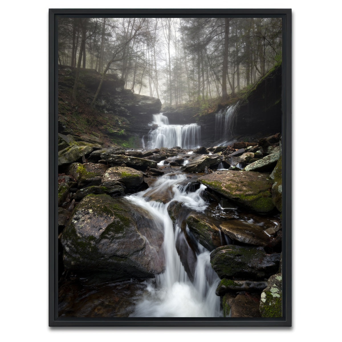AUTO-MOCKUP WHITE | Morning Glow | 1 Piece | Black Framed Canvas | group=3x4