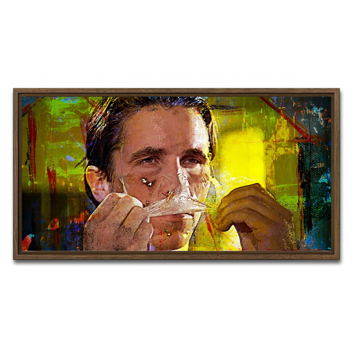 AUTO-MOCKUP WHITE | Morning Routine | 1 Piece | Walnut Framed Canvas | group=2x1