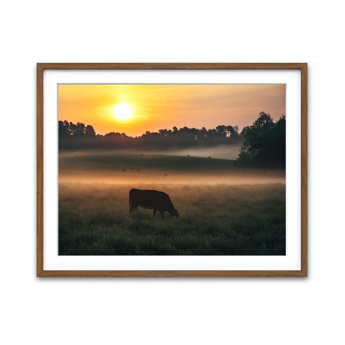 Framed Print 4x3 Walnut