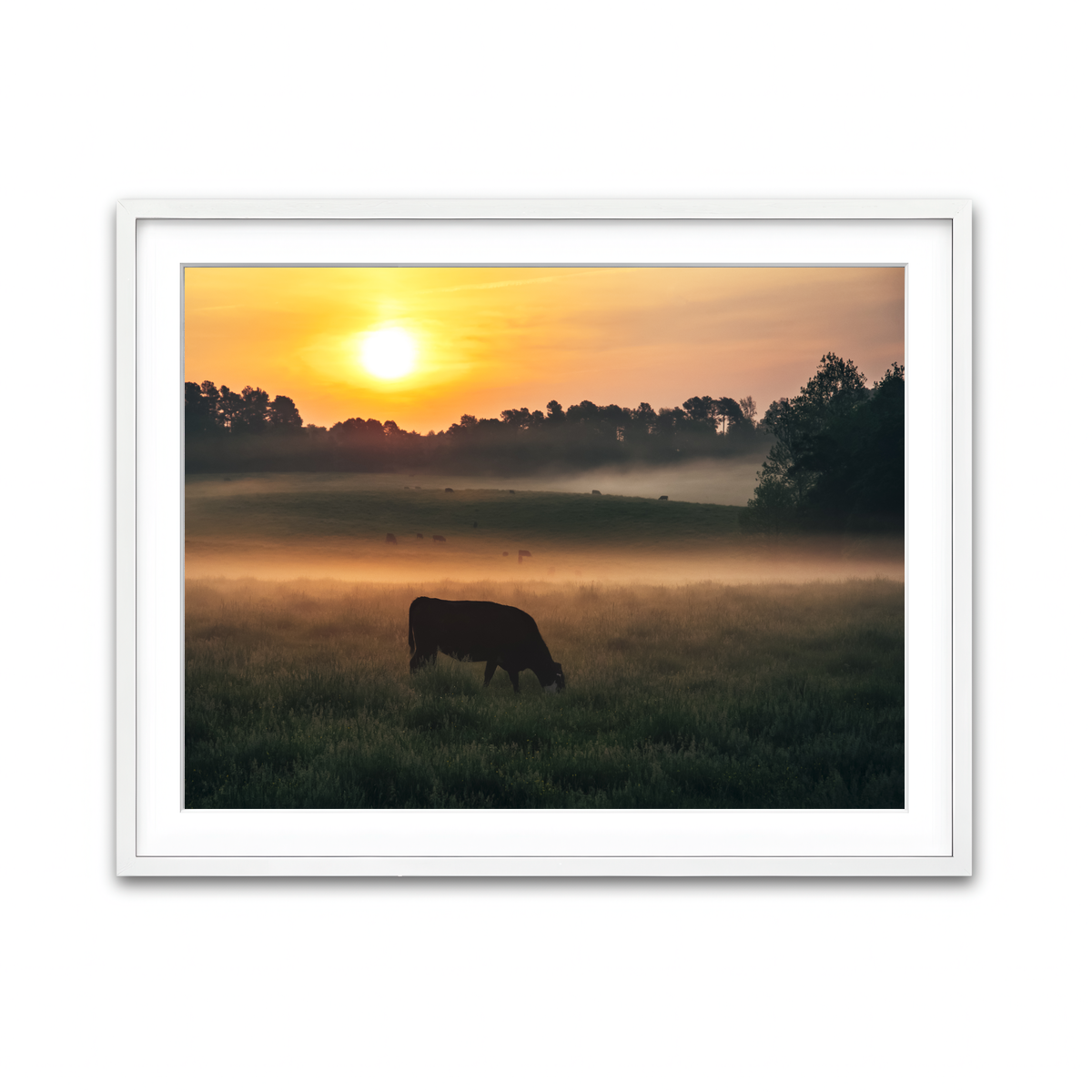 Framed Print 4x3 White
