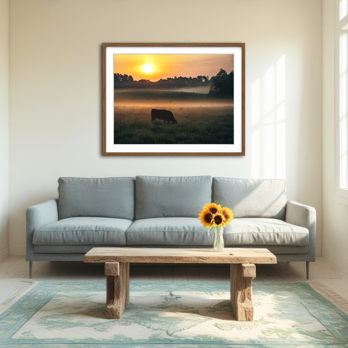 AUTO-MOCKUP ROOM | Morning Walks Wall Art