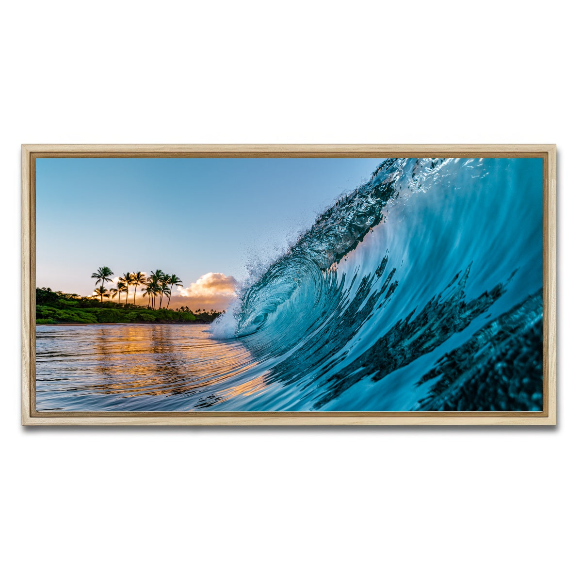 AUTO-MOCKUP WHITE | Morning Wave | 1 Piece | Natural Framed Canvas | group=2x1