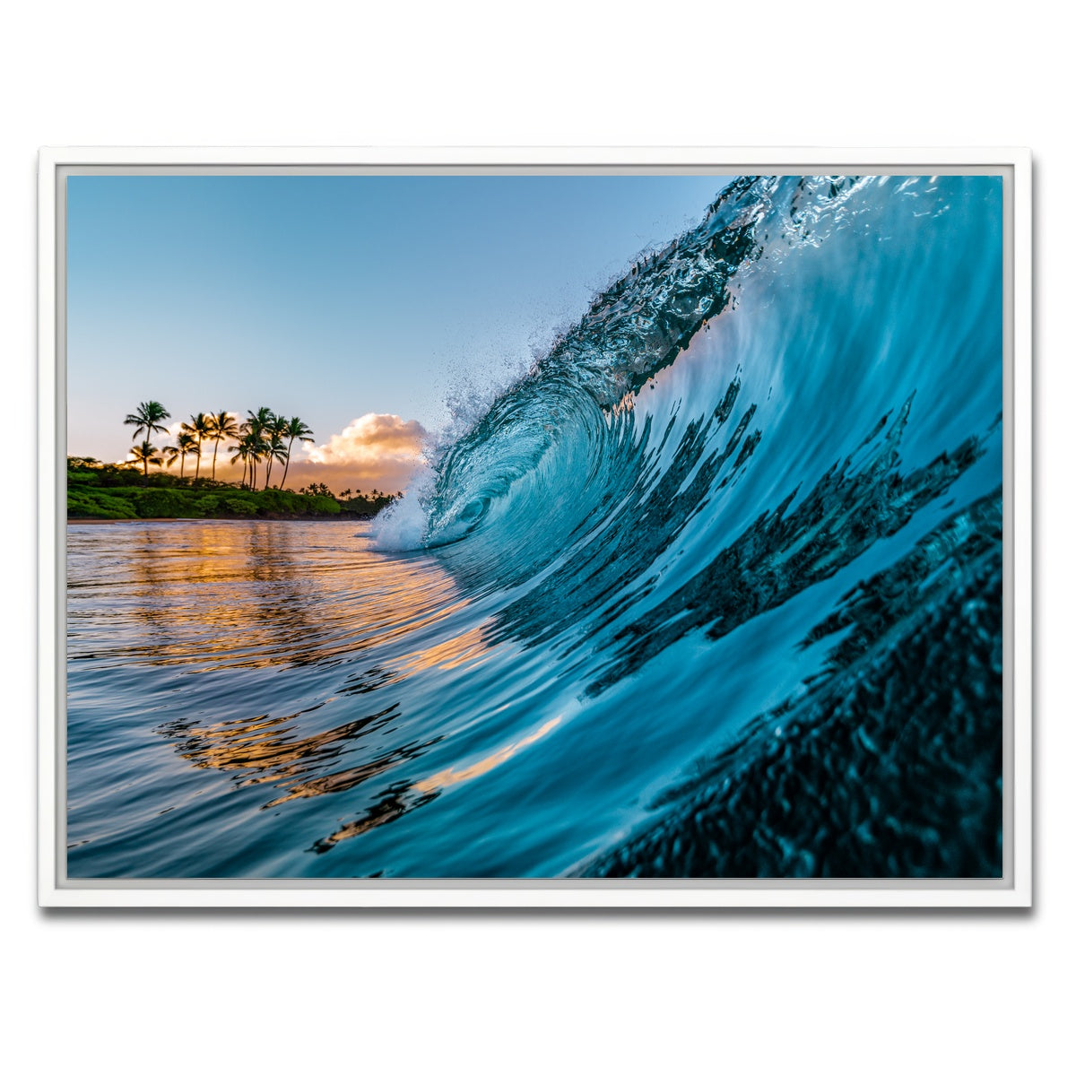 AUTO-MOCKUP WHITE | Morning Wave | 1 Piece | White Framed Canvas | group=4x3