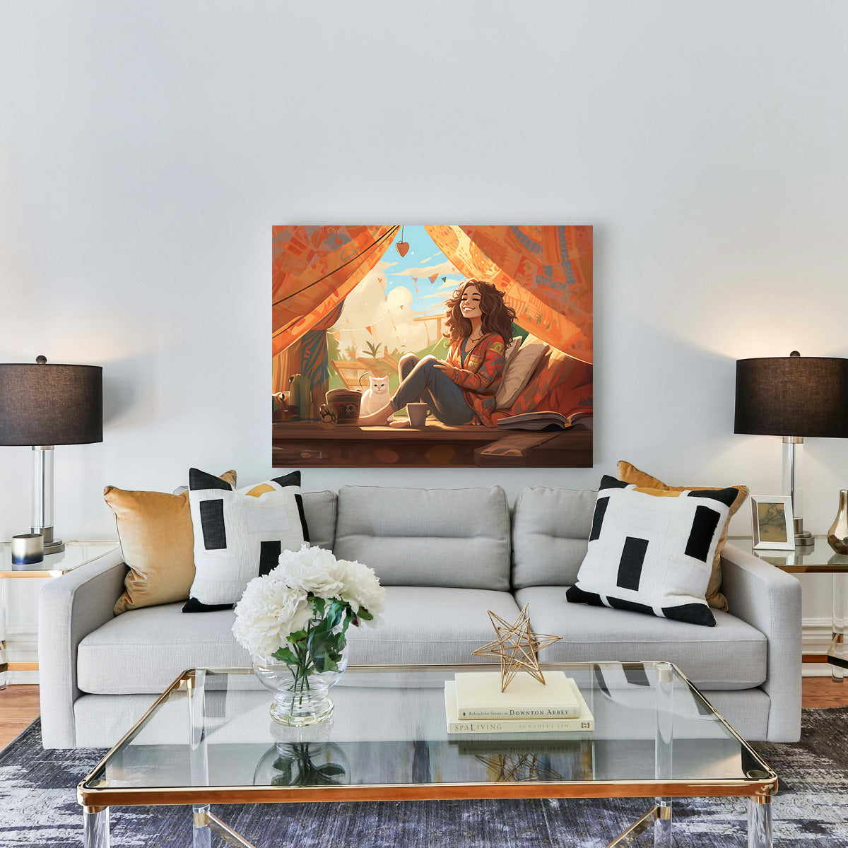 Morning Hippie Style Routine Wall Art