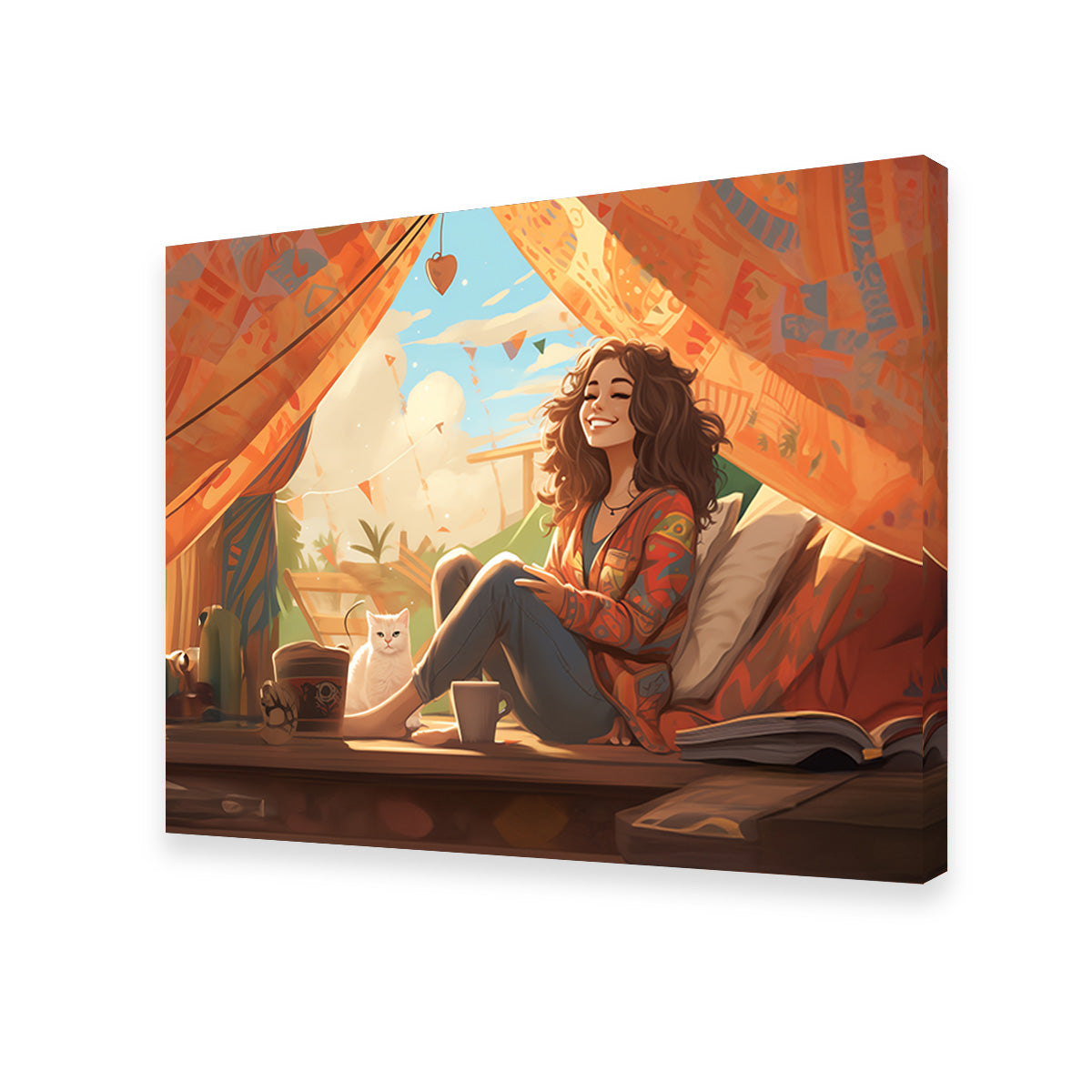 Morning Hippie Style Routine Wall Art