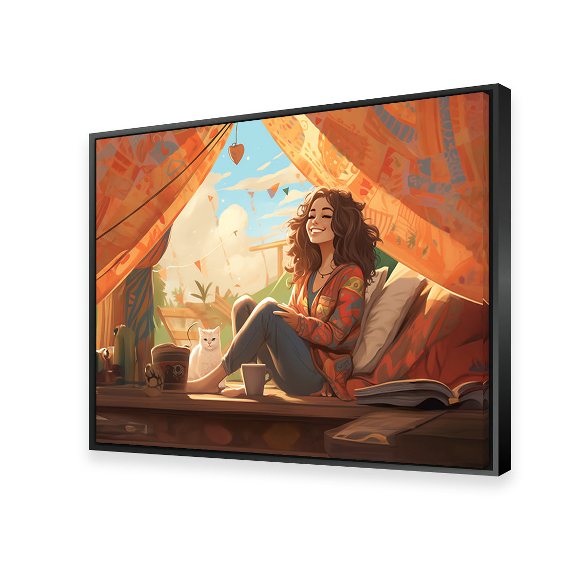 Morning Hippie Style Routine Wall Art