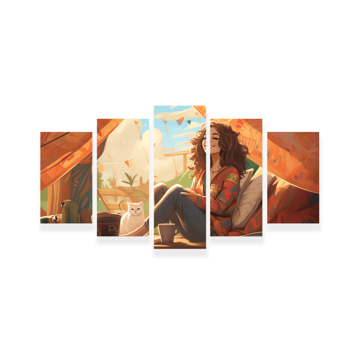 Morning Hippie Style Routine Wall Art