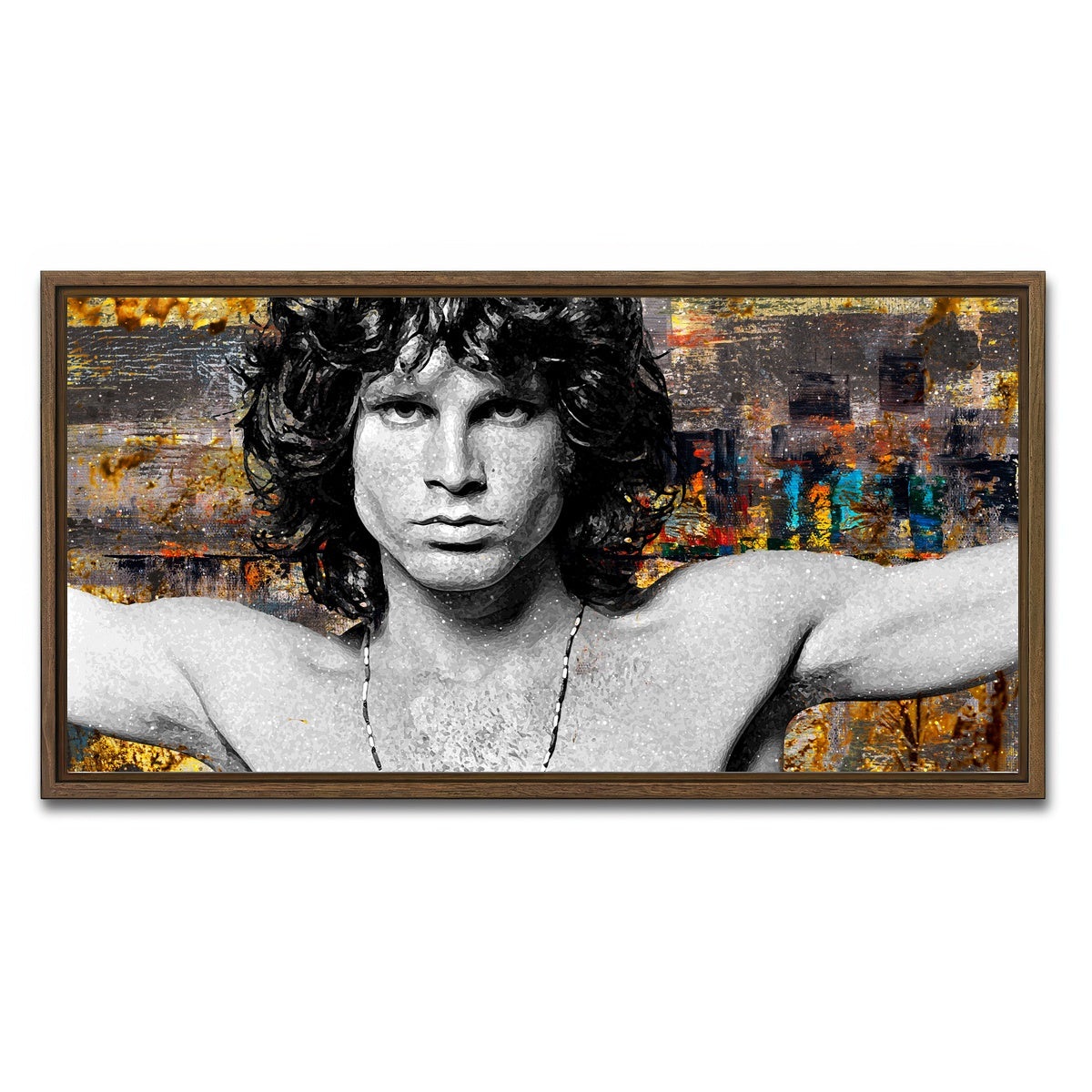 AUTO-MOCKUP WHITE | Morrison | 1 Piece | Walnut Framed Canvas | group=2x1